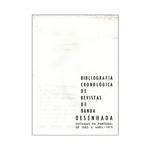 BIBLIOGRAFIA CRONOLÓGICA DE REVISTAS DE BANDA DESENHADA